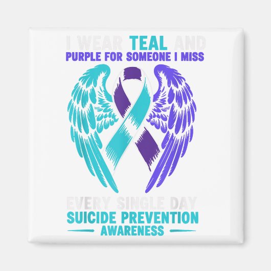 Ik Draag Blauwgroen en Paars voor iemand die ik mi Magneet (Voorkant)