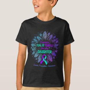 Ik Draag Blauwgroen en Paars voor mijn dochter Sui T-shirt