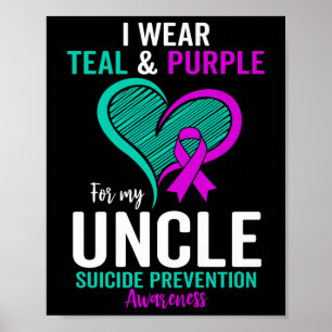 Ik Draag Blauwgroen en Paars voor mijn oom Suicide Poster