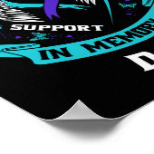 Ik Draag Blauwgroen en Paars voor mijn vader... su Poster (Hoek)