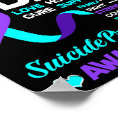 Ik Draag Blauwgroen en Paars voor mijn vader zelfm Poster (Hoek)