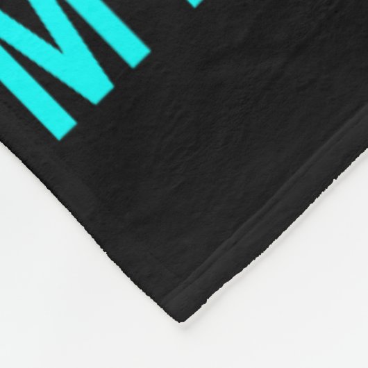 Ik Draag Blauwgroen en Paarse ter nagedachtenis aa Fleece Deken (Hoek)