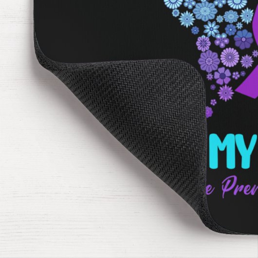 Ik Draag Blauwgroen en Paarse ter nagedachtenis aa Muismat (Hoek)