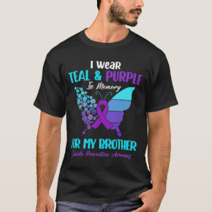 Ik Draag Blauwgroen en Paarse ter nagedachtenis aa T-shirt