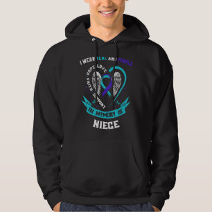 Ik Draag Blauwgroen en Paarse voor mijn nichtje Su Hoodie