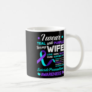 Ik Draag Blauwgroen en Paarse voor mijn vrouw zelf Koffiemok