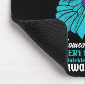 Ik Draag Blauwgroen en Paarse zelfmoordbewustwordi Muismat (Hoek)