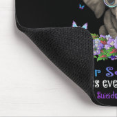 Ik Draag Blauwgroen en Paarse zelfmoordbewustzijn  Muismat (Hoek)