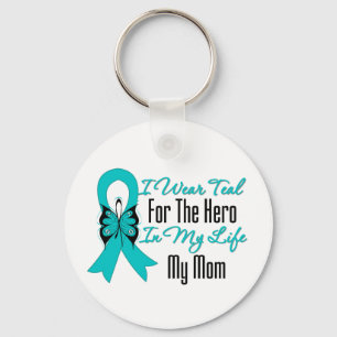 Ik Draag Blauwgroen voor de heldhaftige in mijn le Sleutelhanger