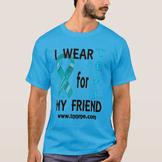 Ik draag BLAUWGROEN voor het shirt van mijn vriend