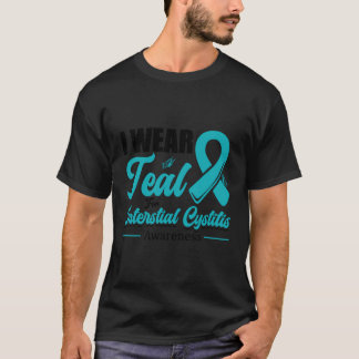 Ik Draag Blauwgroen voor interstitiële cystitis Bl T-shirt