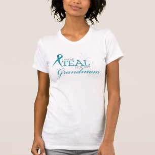 Ik draag blauwgroen voor mijn GRANDMOM T-shirt