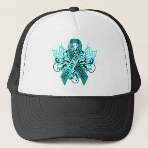 Ik Draag Blauwgroen voor mijn moeder.png Trucker Pet