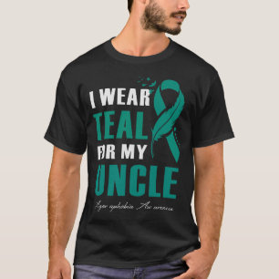 Ik Draag Blauwgroen voor mijn oom agorafobie bewus T-shirt