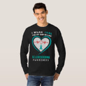 Ik Draag Blauwgroen voor mijn schoonzoon Scleroder T-shirt (Voorkant volledig)
