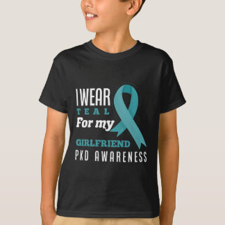 Ik Draag Blauwgroen voor mijn Vriendin polycystic  T-shirt