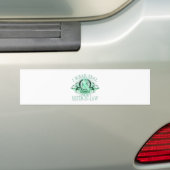 Ik Draag Blauwgroen voor mijn zuster in Law (flora Bumpersticker (Op auto)