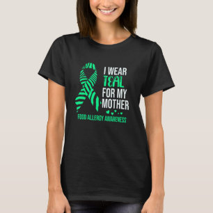 Ik Draag Blauwgroen voor Moeder Food Allergy Aware T-shirt