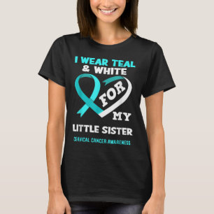 Ik Draag Blauwgroen wit voor mijn zusje baarmoeder T-shirt