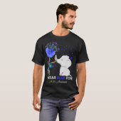 Ik Draag Blue Autism Awareness Elephant Autisme Aw T-shirt (Voorkant volledig)