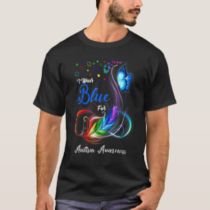 Ik Draag Blue voor Autism Awareness Warrior Puzzle T-shirt