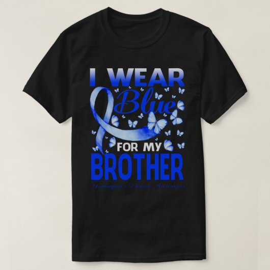 Ik Draag Blue voor mijn BROTHER Huntington's Disea T-shirt (Design voorkant)