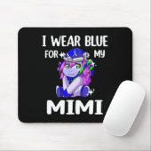 Ik Draag Blue voor mijn Mimi Diabetes Awareness Su Muismat (Met muis)