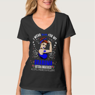 Ik Draag Blue voor mijn oma Autism Awareness Maand T-shirt