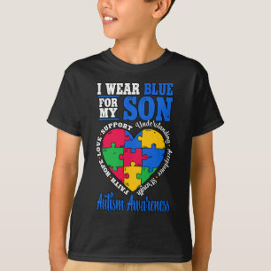 Ik Draag Blue voor My Son Autism Awareness T-shirt
