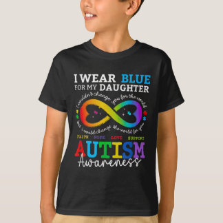 Ik Draag blues voor mijn dochter Autism Awareness  T-shirt