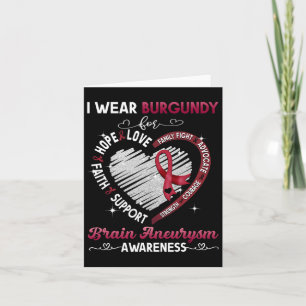 Ik draag bordeauxrood voor geschenken voor het ver kaart
