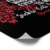 Ik Draag Bourgogne voor Sikkelcelbewustwording Ond Poster (Hoek)