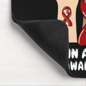 Ik Draag Bourgondië voor bewustzijn van hersenaneu Muismat (Hoek)