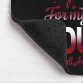 Ik Draag Bourgondië voor mijn neef sikkelcelanemie Muismat (Hoek)