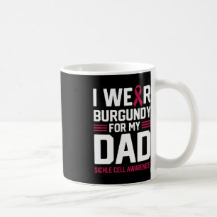 Ik Draag Bourgondië voor mijn vader sikkelcelanemi Koffiemok