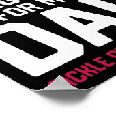 Ik Draag Bourgondië voor mijn vader sikkelcelanemi Poster (Hoek)