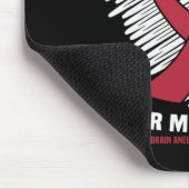 Ik Draag Burgundy voor mijn verloofde hersenschimm Muismat (Hoek)