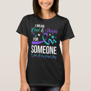 Ik Draag Ceal & Paarse voor iemand die ik elk numm T-shirt