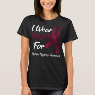 Ik Draag de begrafenis voor MULTIPLE MYELOMA BEWUS T-shirt
