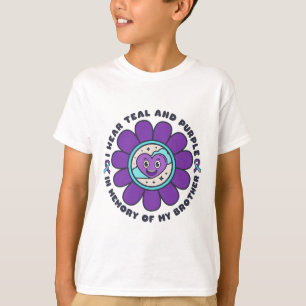 Ik Draag de Blauwgroen en Paarse herinnering aan m T-shirt