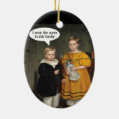 Ik draag de Pants - Funny Gay Couple Keramisch Ornament (Achterkant)
