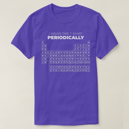 Ik Draag deze periodieke tabel T-shirt (Design voorkant)