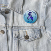 Ik draag dit ALS lint voor mijn vader Button (In situ)