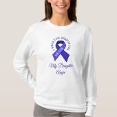 Ik Draag dit ME CFS lint voor gepersonaliseerd Shi T-shirt (Voorkant)