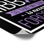 Ik Draag dit Paarse Ribbon Overdosering Bewustheid Poster (Hoek)