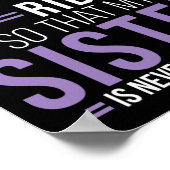 Ik Draag dit Paarse Ribbon Overdosering Bewustheid Poster (Hoek)