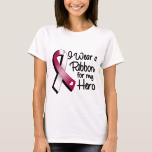 Ik Draag een bruine lint voor mijn helm T-shirt