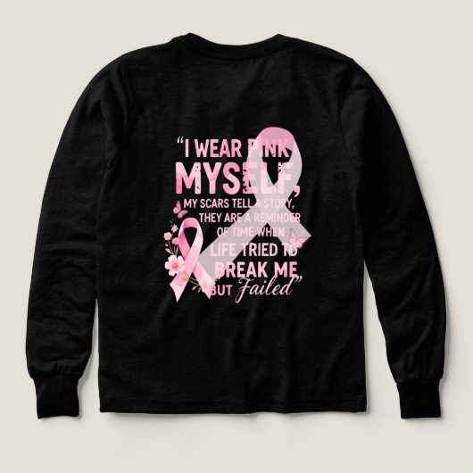 Ik Draag een overlevende van roze-Inspirerend kank (Achterkant)