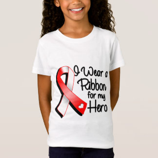 Ik Draag een rood en wit lint voor mijn helo T-shirt