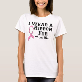 Ik Draag een roze lint borstkanker T-shirt